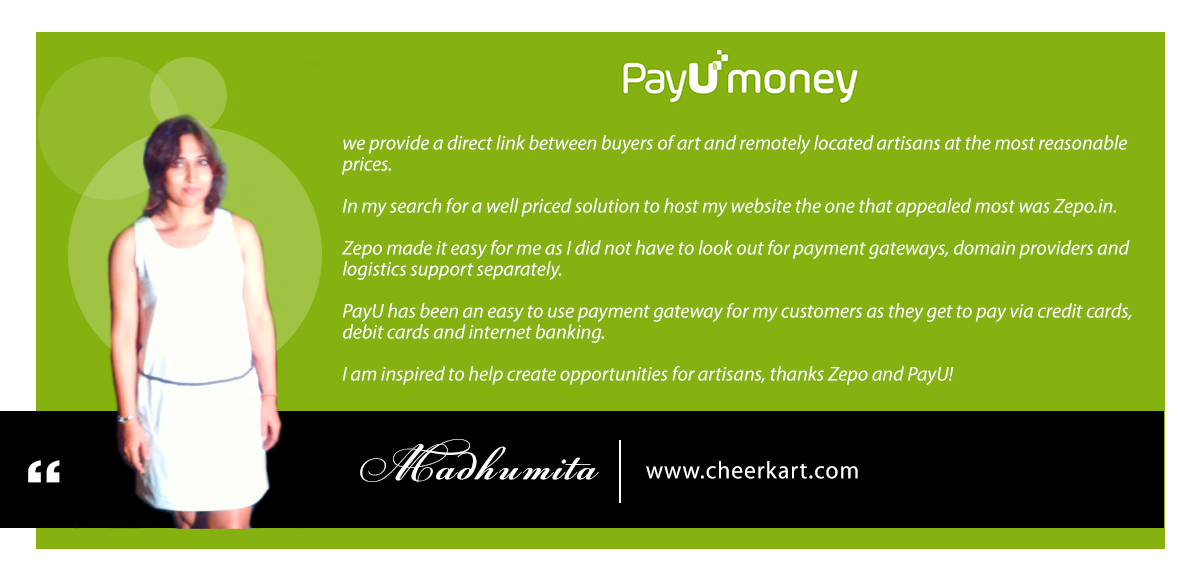 PayUmoney and Zepo Women Entrepreneurship Month-Madhumita