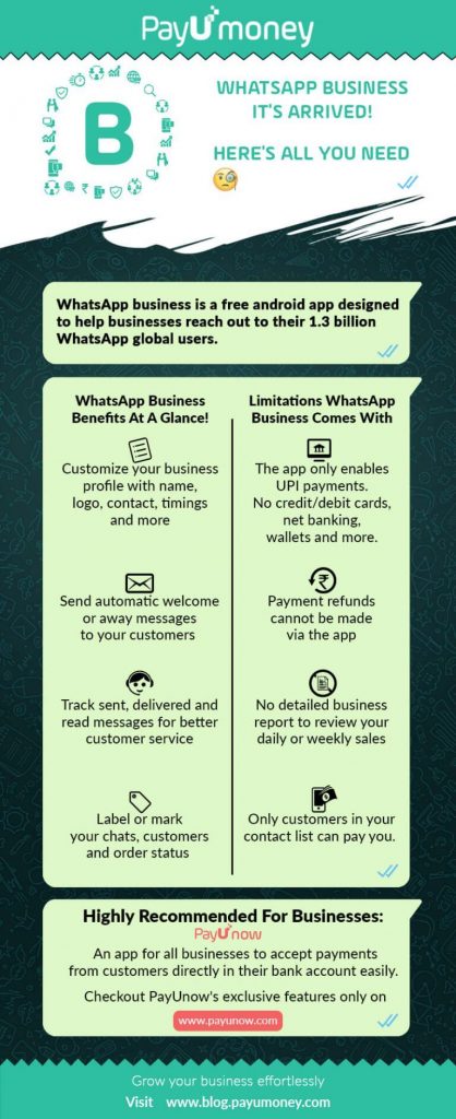 whatsapp business app to sell infographic